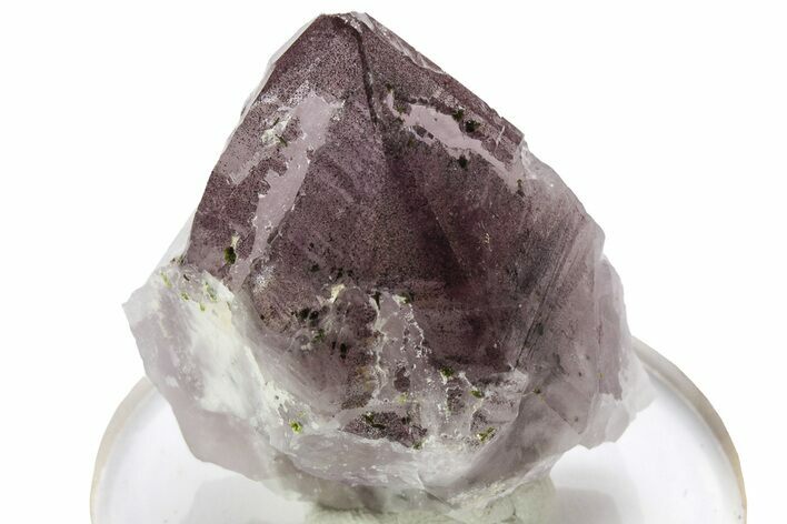 Amethyst Crystal with Spotted Phantom and Epidote - China #214656
